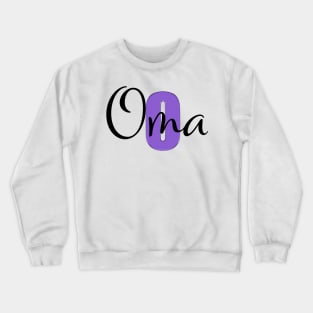 Monogram Oma print Crewneck Sweatshirt